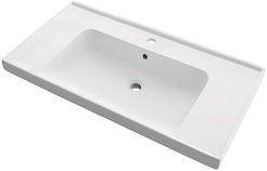 Dreja Мебель для ванной Perfecto 90 подвесная белая/дуб эврика – фотография-9